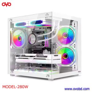 2. OVO 280W 5X-ARGB INFINITY FAN ICE COOL BUTTON CONTROL GAMING CASE