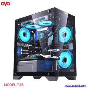 7. OVO T2B 5X-ARGB INFINITY FAN ICE COOL BUTTON CONTROL GAMING CASE