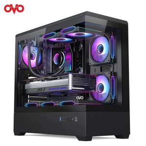 6. OVO CC2-D01 5X-ARGB INFINITY FAN ICE COOL BUTTON CONTROL GAMING CASE