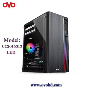 4. OVO RGB/LED M-ATX GAMING CASE CC2016513 ACRYLIC