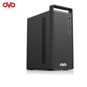 OVO CC-260A Handle Premium M-ATX Office Case Black