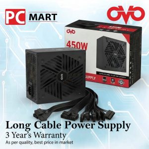 OVO NEO Q45O Watt 82% Plus Efficiency Power Supply Black, Warranty 3-Year's